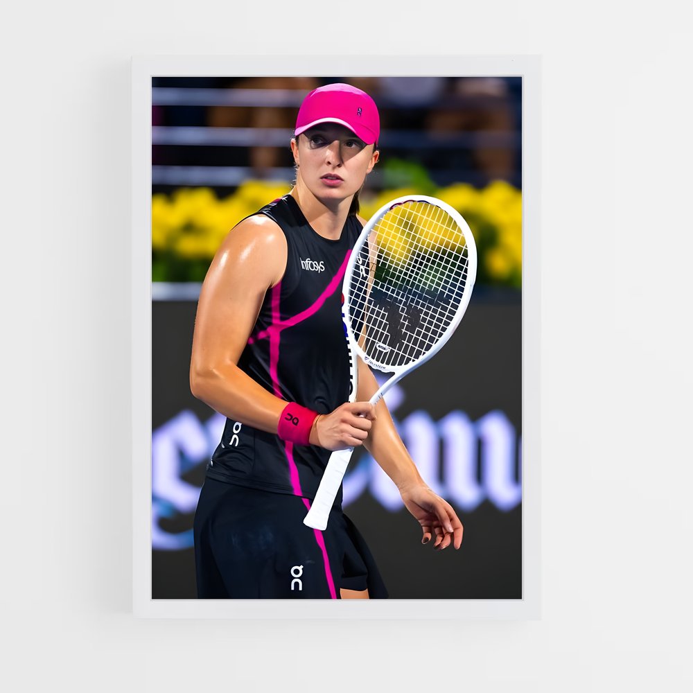Poster Iga en Action – affiche Tennis (vue 3)